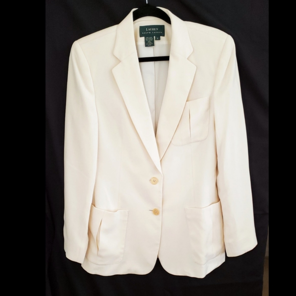 RALPH LAUREN IVORY BLAZER